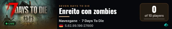 Enreito con zombies live status badge