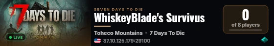 WhiskeyBlade's Survivus live status badge