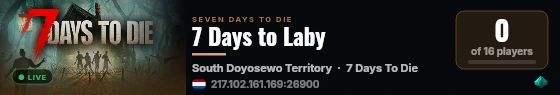 7 Days to Laby live status badge
