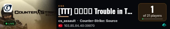 [TTT] 匪镇谍影 Trouble in Terrorist Town live status badge