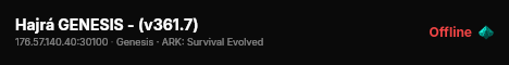 Hajrá GENESIS - (v361.7) live status badge