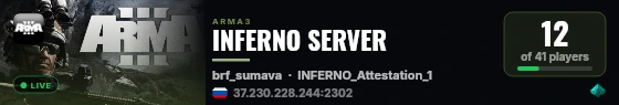 INFERNO SERVER live status badge