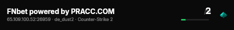 FNbet powered by PRACC.COM live status badge
