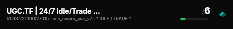 UGC.TF | 24/7 Idle/Trade #6 | RTD/BP live status badge