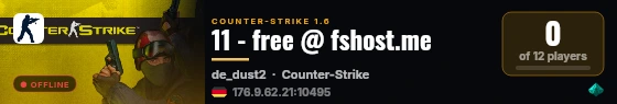 11 - free @ fshost.me live status badge