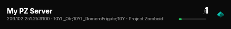 My PZ Server live status badge