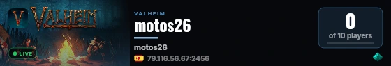 motos26 live status badge