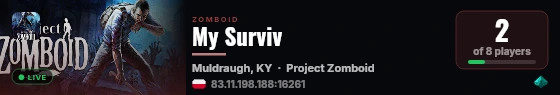 My Surviv live status badge