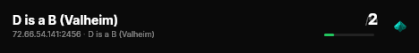 D is a B (Valheim) live status badge
