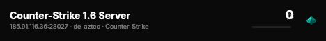 Counter-Strike 1.6 Server live status badge