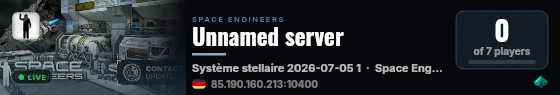 Unnamed server live status badge
