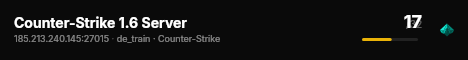 Counter-Strike 1.6 Server live status badge