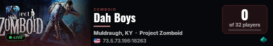Dah Boys live status badge