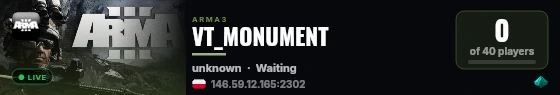 VT_MONUMENT live status badge