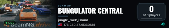 BUNGULATOR CENTRAL live status badge
