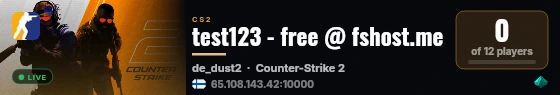 test123 - free @ fshost.me live status badge