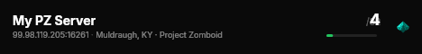 My PZ Server live status badge