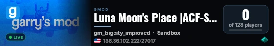 Luna Moon's Place |ACF-StarFall-Wire-PAC| live status badge