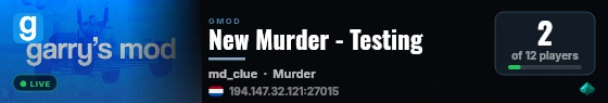 New Murder - Testing live status badge
