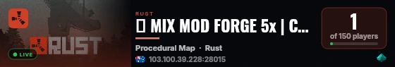 ★ MIX MOD FORGE 5x | Custom Skins · Instant Bases · AU live status badge