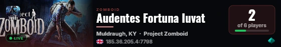 Audentes Fortuna Iuvat live status badge