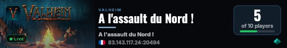 A l'assault du Nord ! live status badge