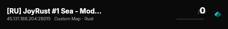 [RU] JoyRust #1 Sea - Modded 2x (No limit) live status badge