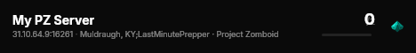 My PZ Server live status badge