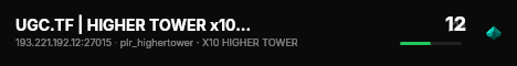 UGC.TF | HIGHER TOWER x10 WEAPONS | EU live status badge
