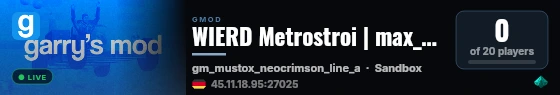 WIERD Metrostroi | max_wagons | Alpha Test live status badge