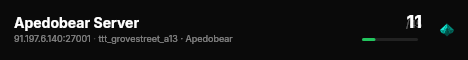 Apedobear Server live status badge