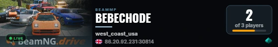BEBECHODE live status badge