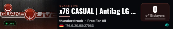 x76 CASUAL | Antilag LG Duel EU #4 live status badge