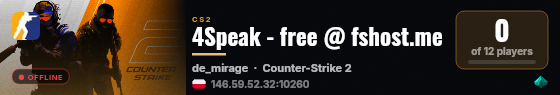 4Speak - free @ fshost.me live status badge