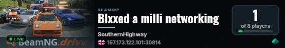 Blxxed a milli networking live status badge