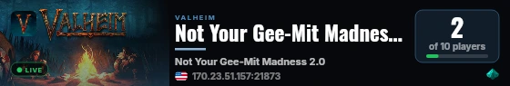 Not Your Gee-Mit Madness 2.0 live status badge