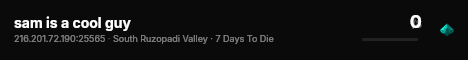 sam is a cool guy live status badge