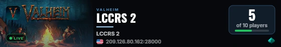 LCCRS 2 live status badge