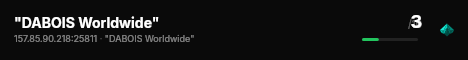 "DABOIS Worldwide" live status badge
