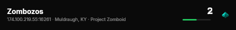 Zombozos live status badge