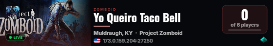 Yo Queiro Taco Bell live status badge