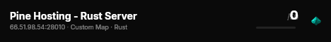 Pine Hosting - Rust Server live status badge