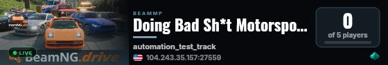 Doing Bad Sh*t Motorsports live status badge
