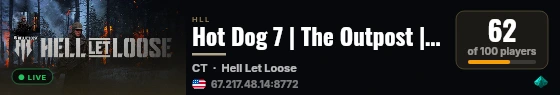 Hot Dog 7 | The Outpost | Discord.gg/Theoutpost | US East live status badge
