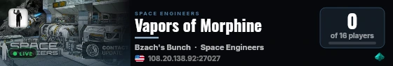 Vapors of Morphine live status badge
