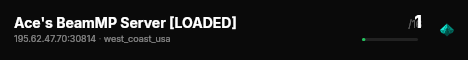 Ace's BeamMP Server [LOADED] live status badge