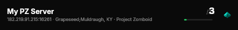 My PZ Server live status badge