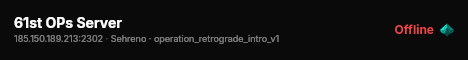 61st OPs Server live status badge