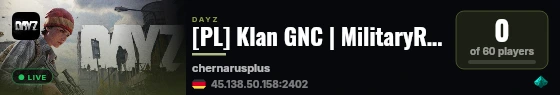 [PL] Klan GNC | MilitaryRP | Milsim | https://discord.gg/ZMMkAT live status badge