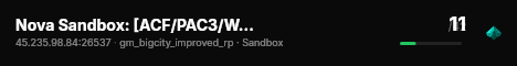 Nova Sandbox: [ACF/PAC3/WIRE/SF/!BUILD] live status badge